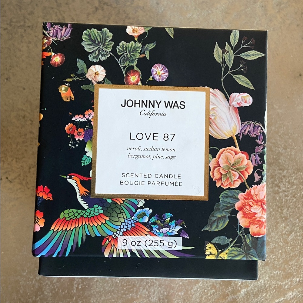 NEW Johnny Was Love 87 Floral Black Candle - Picture 3 of 10